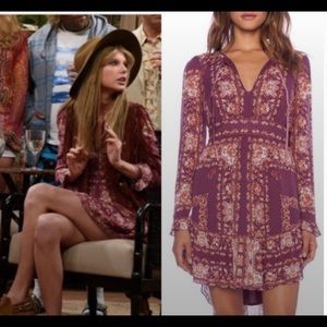 Bridgette Mini Dress In Berry Combo 